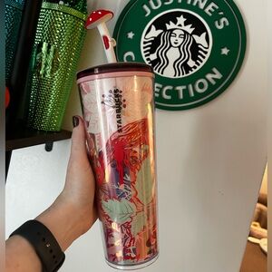 SALE: Starbucks RARE NEW Enchanted Forest Mushroom Topper Venti Cold Cup